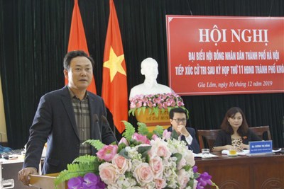 Cử tri huyện Gia Lâm kiến nghị các vấn đề đất đai, môi trường