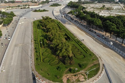 Toàn cảnh tuyến đường Lê Quang Đạo phục vụ thi công đường đua F1