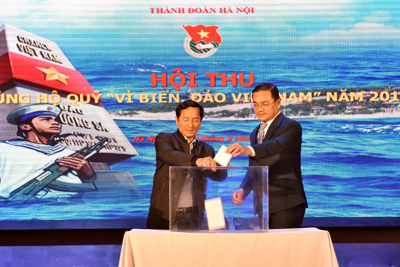 Tuổi trẻ Thủ đô ủng hộ Quỹ “Vì biển đảo Việt Nam”
