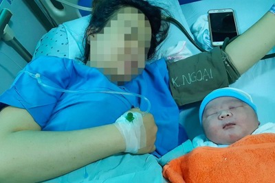 Bé trai ở Quảng Nam chào đời nặng 5,1kg