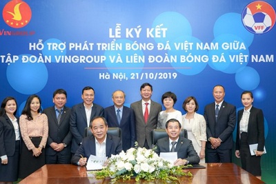 VinGroup và VFF ký thỏa thuận hợp tác chiến lược hỗ trợ phát triển bóng đá Việt Nam