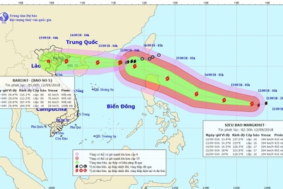 Bão chồng bão trên biển, các tỉnh Quảng Ninh đến Nam Định bị ảnh hưởng trực tiếp