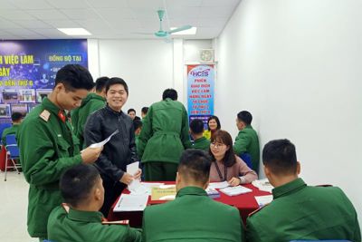 Hà Nội: Hơn 1.000 quân nhân xuất ngũ được tuyển dụng làm việc