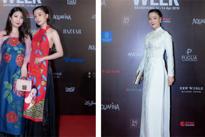 Áo dài áp đảo trên thảm đỏ thời trang Việt Nam Quốc tế Xuân-Hè 2019
