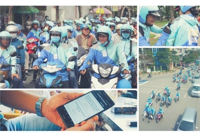 Hàng trăm tài xế tổ chức tuần hành chia tay Uber Việt Nam