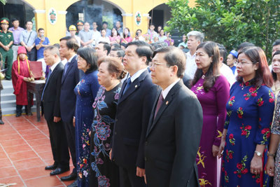 Lãnh đạo Trung ương, Hà Nội dâng hương tưởng nhớ cụ Bùi Bằng Đoàn