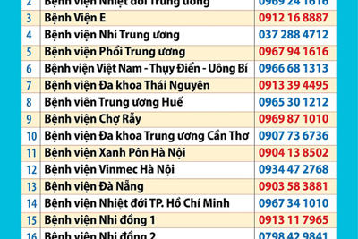 Hàng nghìn cuộc gọi đến đường dây nóng của Bộ Y tế 19009095