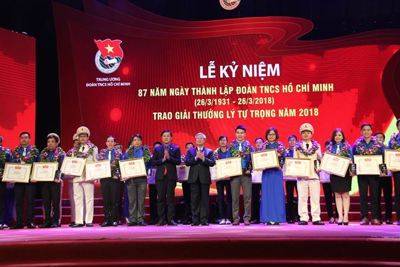 Vinh danh 87 cán bộ Đoàn nhận giải thưởng Lý Tự Trọng 2018