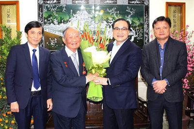 Lãnh đạo Thành phố chúc Tết các đồng chí nguyên Bí thư Thành ủy Hà Nội