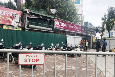 Quận Ba Đình: Bắt đầu rào chắn khu đất vi phạm tại 46 Liễu Giai