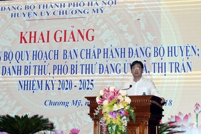 Chương Mỹ khai giảng lớp bồi dưỡng cán bộ quy hoạch