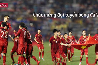 Agribank tặng 2 tỷ đồng cho 2 đội tuyển bóng đá nam và nữ Việt Nam