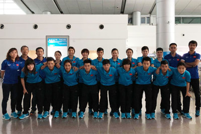 Tuyển Futsal nữ Việt Nam sang Trung Quốc tập huấn