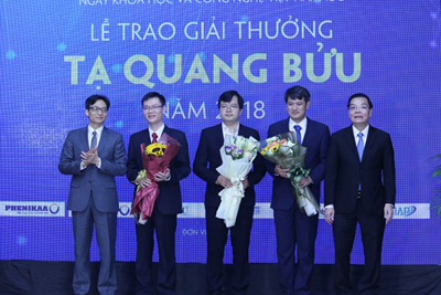 Vinh danh 3 nhà khoa học xuất sắc giành Giải thưởng Tạ Quang Bửu