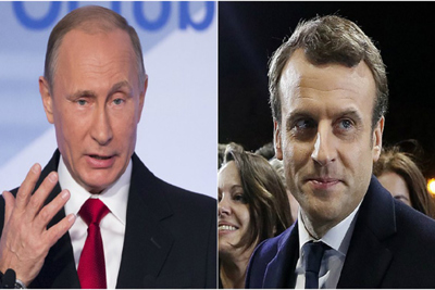 Tổng thống Putin, Macron thống nhất thúc đẩy đối thoại để giải quyết vấn đề Syria