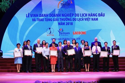 Vinh danh 85 doanh nghiệp du lịch hàng đầu Việt Nam năm 2018