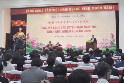 Hội nghị toàn quốc tổng kết công tác tuyên giáo năm 2019
