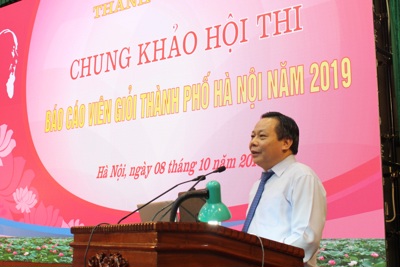 Hà Nội: Chung khảo Hội thi báo cáo viên giỏi cấp Thành phố năm 2019