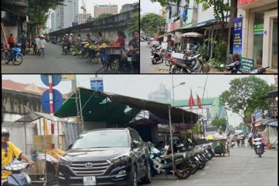 Nhức nhối vi phạm trật tự đô thị ở phường Phúc Tân, quận Hoàn Kiếm