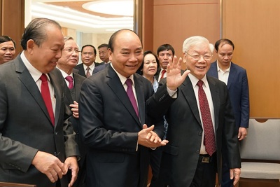 Tổng bí thư, Chủ tịch nước Nguyễn Phú Trọng dự hội nghị Chính phủ với địa phương