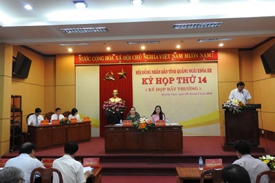 HĐND tỉnh Quảng Ngãi họp bất thường thông qua nhiều nội dung quan trọng