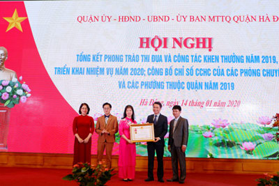 Hà Đông: Văn phòng UBND quận được tặng thưởng Huân chương Lao động hạng Ba