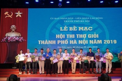 86 thí sinh xuất sắc đạt giải Hội thi thợ giỏi TP Hà Nội năm 2019
