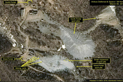 Triều Tiên sẽ phá hủy bãi thử hạt nhân Punggye-ri ngày 24/5