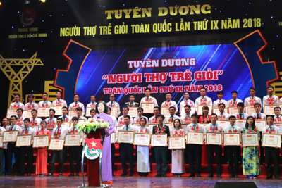 Vinh danh 65 người thợ trẻ giỏi toàn quốc 2018