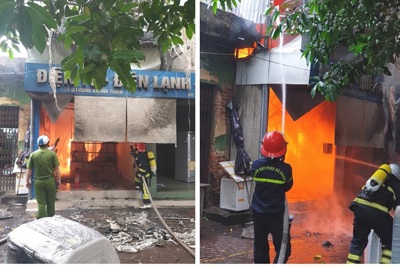 Hải Phòng: Hỏa hoạn thiêu rụi cửa hàng sửa chữa điện tử