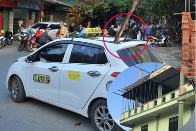 Triệu tập nhóm công nhân làm rơi thanh sắt gây ra cái chết cho 1 người ngồi trong taxi