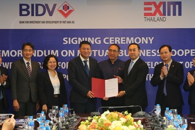BIDV và EXIM Thái Lan ký kết Thỏa thuận hợp tác chung