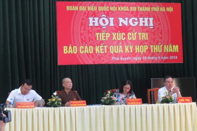 Đoàn Đại biểu Quốc hội TP Hà Nội tiếp xúc cử tri huyện Phú Xuyên