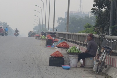 “Chợ cóc” họp ở lòng đường Đại lộ Thăng Long