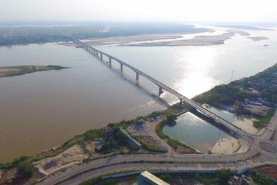 Chính thức thu phí qua cầu Việt Trì - Ba Vì từ ngày 4/1/2019