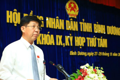 Thủ tướng phê chuẩn chức danh Phó Chủ tịch UBND tỉnh Bình Dương