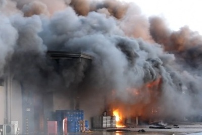 Cháy lớn tại nhà máy trong khu công nghiệp Thụy Vân, tỉnh Phú Thọ