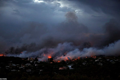 Hình ảnh cháy rừng khủng khiếp tại Hy Lạp khiến 20 người  thiệt mạng