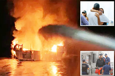 5 thủy thủ bỏ mặc hàng chục hành khách khi thuyền cháy, ít nhất 8 người chết