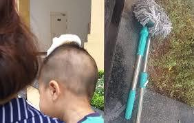 Hà Nội: Kinh hãi chứng kiến chổi lau nhà rơi từ tầng cao trúng đầu bé trai