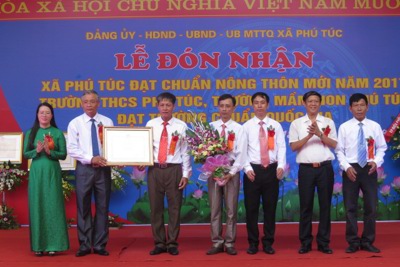Huyện Phú Xuyên: Phú Túc đón nhận xã đạt chuẩn nông thôn mới