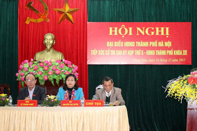 Lịch tiếp xúc cử tri của đại biểu HĐND TP Hà Nội sau kỳ họp thứ 11, HĐND TP khóa XV