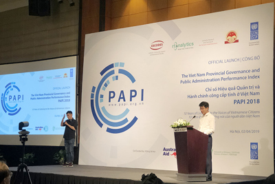 Công bố chỉ số PAPI 2018: Người dân hài lòng với dịch vụ công căn bản