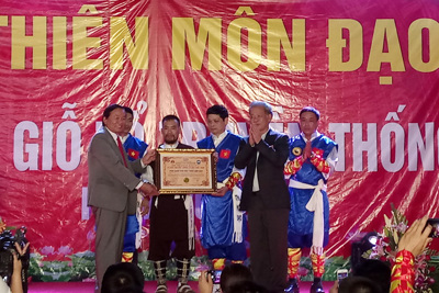 Môn phái Thiên Môn Đạo nhận Bằng vinh danh của Hội Kỷ lục gia Việt Nam