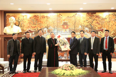 Tòa Tổng Giám mục Hà Nội chúc Tết UBND TP dịp Tết Nguyên đán Canh Tý 2020