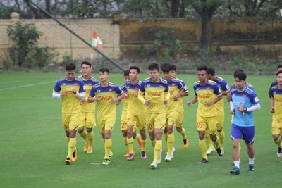 U23 Việt Nam thiếu vắng hơn nửa đội hình trong ngày tập luyện đầu tiên