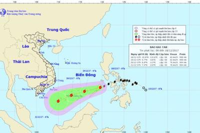 Gửi công hàm đề nghị hỗ trợ tàu thuyền Việt Nam trước bão Kai-tak