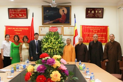 MTTQ Thành phố chúc mừng Thành hội Phật giáo nhân Đại lễ Phật Đản Phật lịch 2562