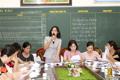 Huyện Gia Lâm áp dụng hệ thống ISO vào trường học