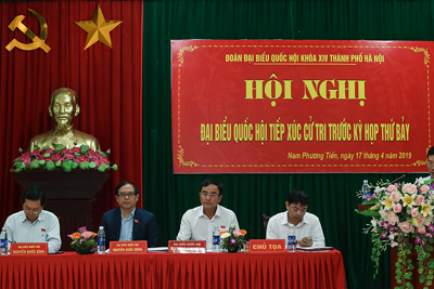 Lịch tiếp xúc cử tri trước Kỳ họp thứ 8, Quốc hội Khóa XIV của Đoàn đại biểu Quốc hội TP Hà Nội